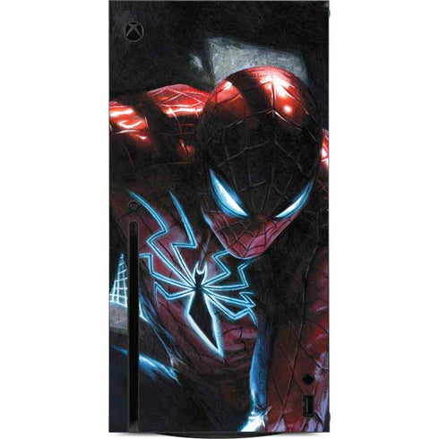 Marvel Spiderman New Suit Spiderman Xbox Series X Console Skin