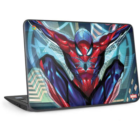 Marvel Spiderman Spiderman Armor MK IV HP Chromebook Skin