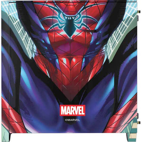 Marvel Spiderman Spiderman Armor MK IV Corsair 4000D Tempered Glass Mid-Tower ATX Case Skin
