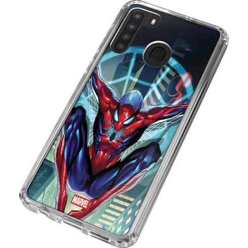 Marvel Spiderman Spiderman Armor MK IV Galaxy A21 Clear Case