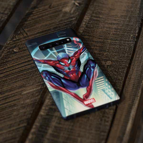 Marvel Spiderman Spiderman Armor MK IV Galaxy S10 Skin