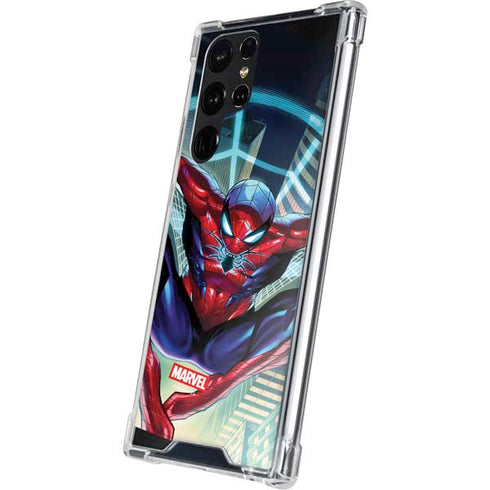 Marvel Spiderman Spiderman Armor MK IV Galaxy S22 Ultra Clear Case