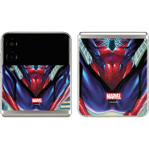 Marvel Spiderman Spiderman Armor MK IV Galaxy Z Flip3 5G Skin