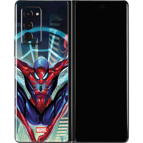 Marvel Spiderman Spiderman Armor MK IV Galaxy Z Fold2 5G Skin