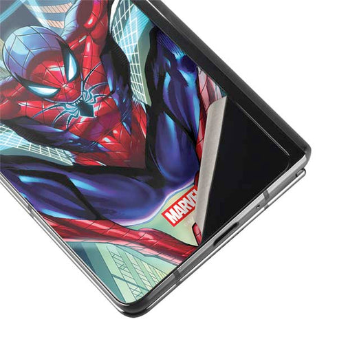 Marvel Spiderman Spiderman Armor MK IV Galaxy Z Fold2 5G Skin