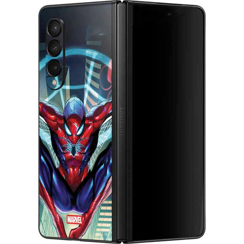 Marvel Spiderman Spiderman Armor MK IV Galaxy Z Fold3 5G Skin