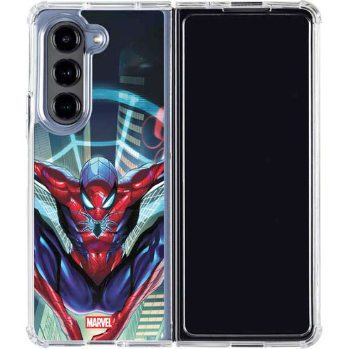 Marvel Spiderman Spiderman Armor MK IV Galaxy Z Fold5 5G Clear Case