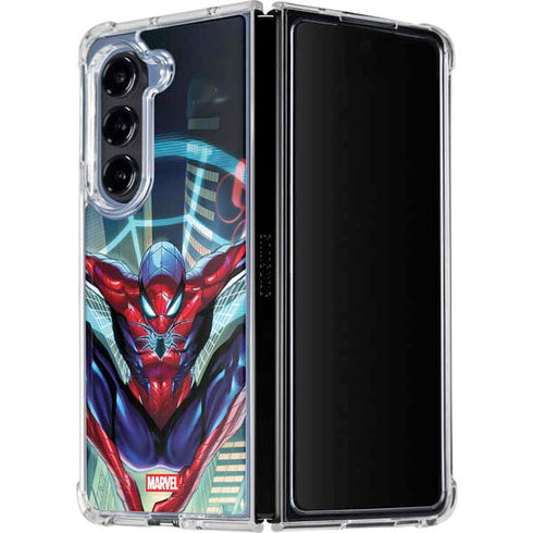 Marvel Spiderman Spiderman Armor MK IV Galaxy Z Fold5 5G Clear Case