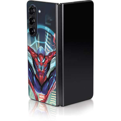 Marvel Spiderman Spiderman Armor MK IV Galaxy Z Fold5 5G Skin