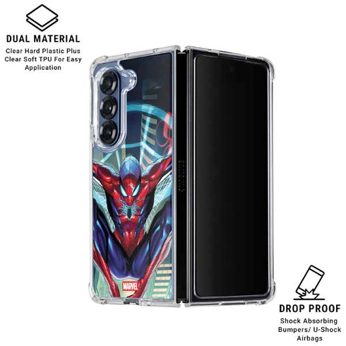 Marvel Spiderman Spiderman Armor MK IV Galaxy Z Fold6 Clear Case