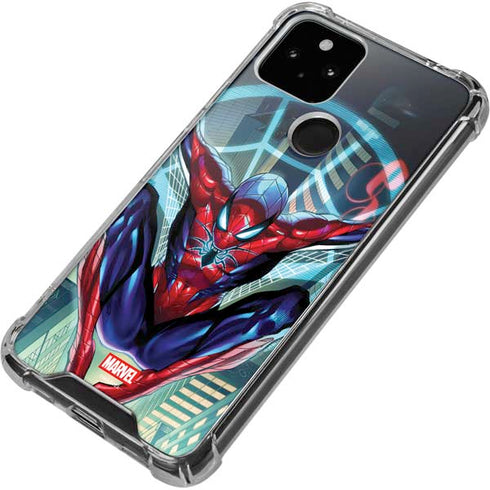 Marvel Spiderman Spiderman Armor MK IV Google Pixel 5 Clear Case