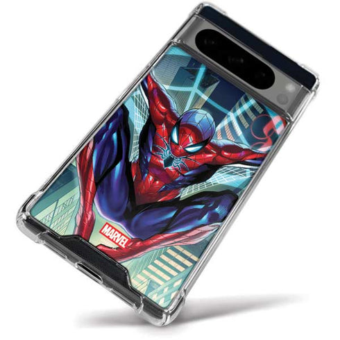Marvel Spiderman Spiderman Armor MK IV Google Pixel 8 Pro Clear Case