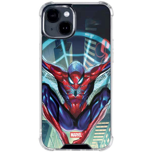 Marvel Spiderman Spiderman Armor MK IV iPhone 14 Plus Clear Case