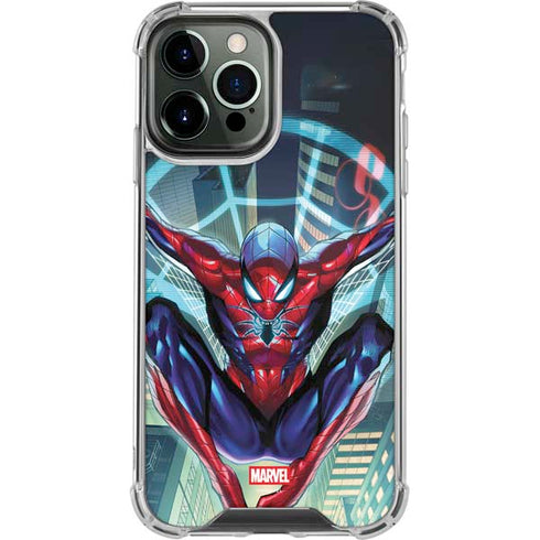 Marvel Spiderman Spiderman Armor MK IV iPhone 14 Pro Max Clear Case