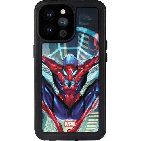 Marvel Spiderman Spiderman Armor MK IV iPhone 14 Pro Max Waterproof Case