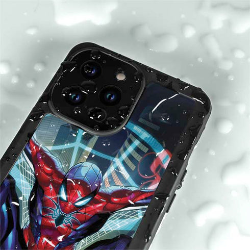Marvel Spiderman Spiderman Armor MK IV iPhone 14 Pro Max Waterproof Case