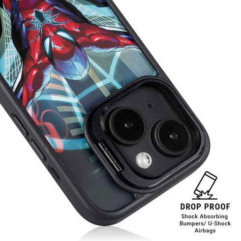 Marvel Spiderman Spiderman Armor MK IV iPhone 15 Kickstand Case
