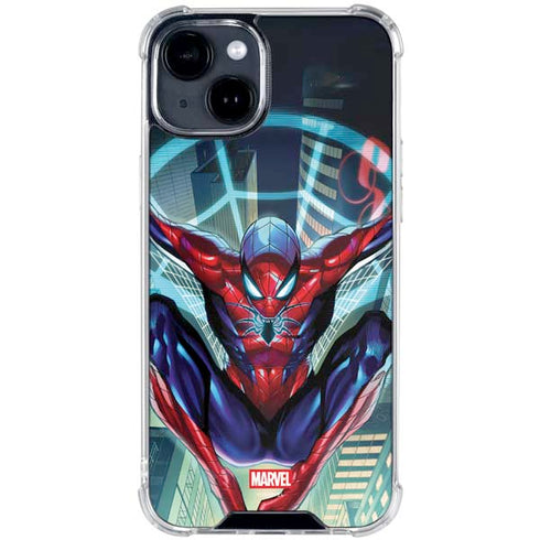 Marvel Spiderman Spiderman Armor MK IV iPhone 15 Plus Clear Case