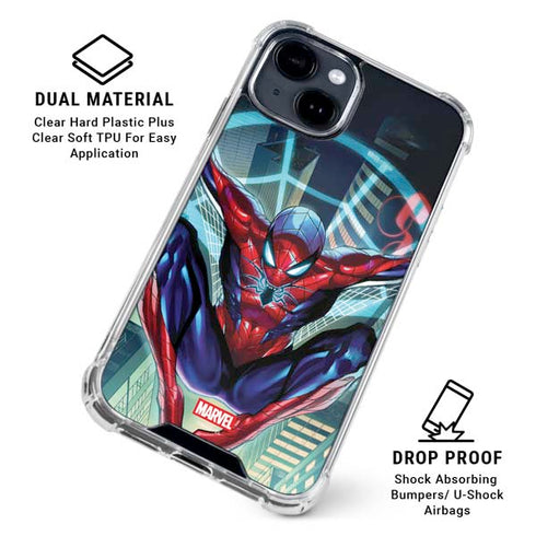 Marvel Spiderman Spiderman Armor MK IV iPhone 15 Plus Clear Case