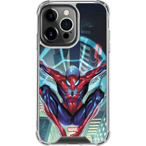 Marvel Spiderman Spiderman Armor MK IV iPhone 15 Pro Clear Case
