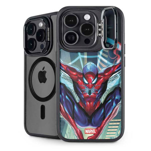 Marvel Spiderman Spiderman Armor MK IV iPhone 15 Pro Max Kickstand Case
