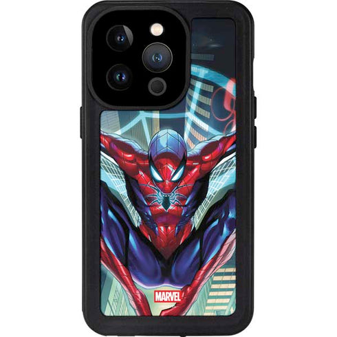 Marvel Spiderman Spiderman Armor MK IV iPhone 15 Pro Waterproof Case