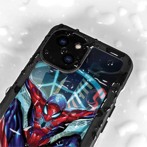 Marvel Spiderman Spiderman Armor MK IV iPhone 15 Waterproof Case