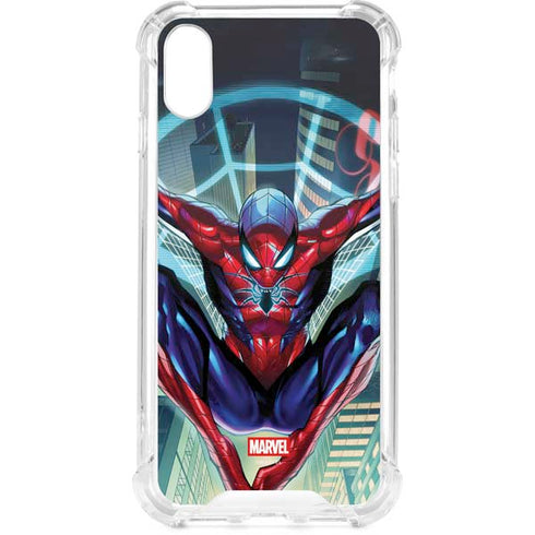 Marvel Spiderman Spiderman Armor MK IV iPhone XS Clear Case