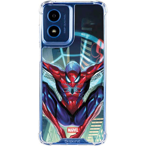 Marvel Spiderman Spiderman Armor MK IV Moto G 5G (2024) Clear Case