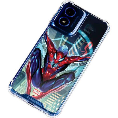 Marvel Spiderman Spiderman Armor MK IV Moto G Play 4G (2024) Clear Case