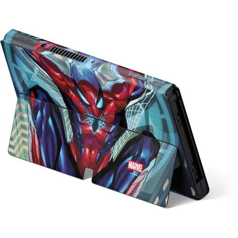 Marvel Spiderman Spiderman Armor MK IV Nintendo Switch OLED (2021) Skin