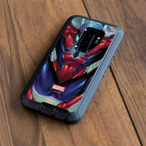 Marvel Spiderman Spiderman Armor MK IV Otterbox Defender Galaxy Skin