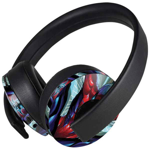 Marvel Spiderman Spiderman Armor MK IV PlayStation 4 Gold Wireless Headset Skin