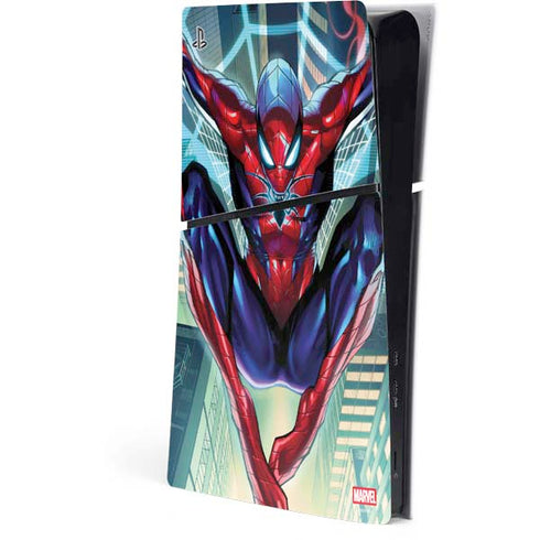 Marvel Spiderman Spiderman Armor MK IV PS5 Slim Digital Edition Console Skin