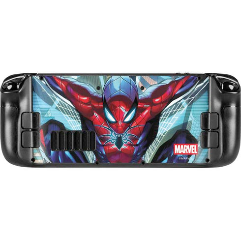 Marvel Spiderman Spiderman Armor MK IV Steam Deck Handheld Gaming Computer OLED Skin