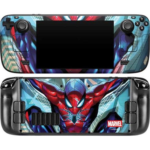 Marvel Spiderman Spiderman Armor MK IV Steam Deck Handheld Gaming Computer Skin