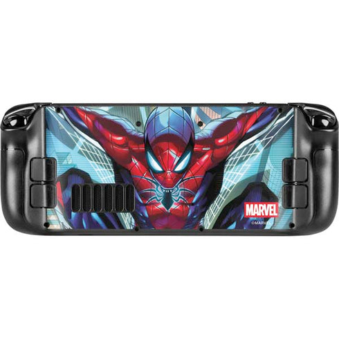 Marvel Spiderman Spiderman Armor MK IV Steam Deck Handheld Gaming Computer Skin
