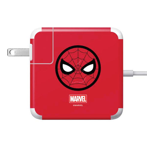 Marvel Spiderman Spiderman Emblem 85W Power Adapter (15 and 17 inch MacBook Pro Charger) Skin