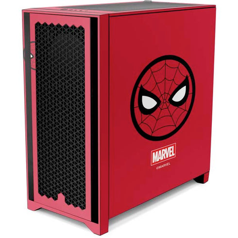 Marvel Spiderman Spiderman Emblem Corsair 4000D Tempered Glass Mid-Tower ATX Case Skin