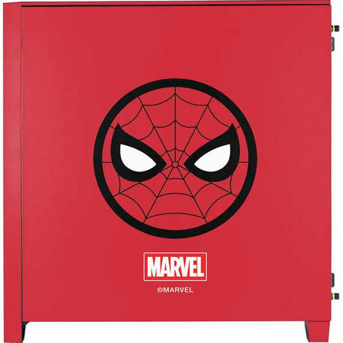 Marvel Spiderman Spiderman Emblem Corsair 4000D Tempered Glass Mid-Tower ATX Case Skin
