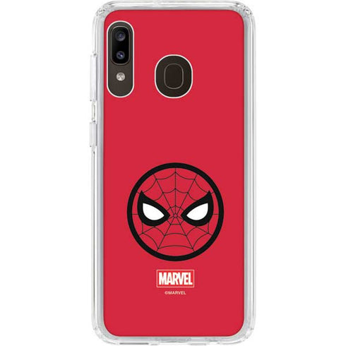 Marvel Spiderman Spiderman Emblem Galaxy A20 Clear Case