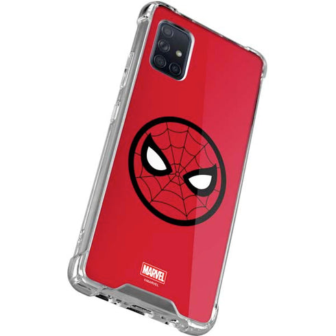 Marvel Spiderman Spiderman Emblem Galaxy A71 5G Clear Case