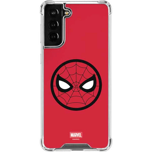 Marvel Spiderman Spiderman Emblem Galaxy S21 FE Clear Case
