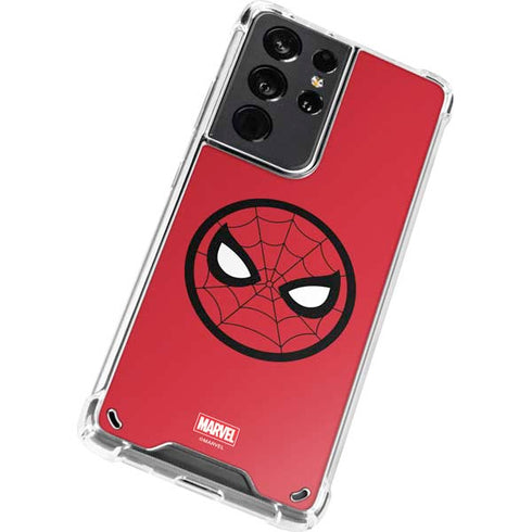 Marvel Spiderman Spiderman Emblem Galaxy S21 Ultra 5G Clear Case