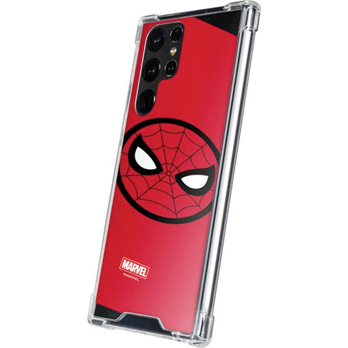 Marvel Spiderman Spiderman Emblem Galaxy S22 Ultra Clear Case