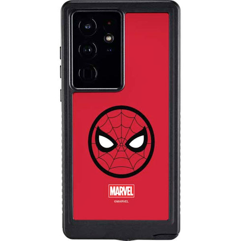Marvel Spiderman Spiderman Emblem Galaxy S24 Ultra Waterproof Case