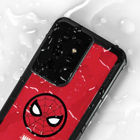 Marvel Spiderman Spiderman Emblem Galaxy S24 Ultra Waterproof Case