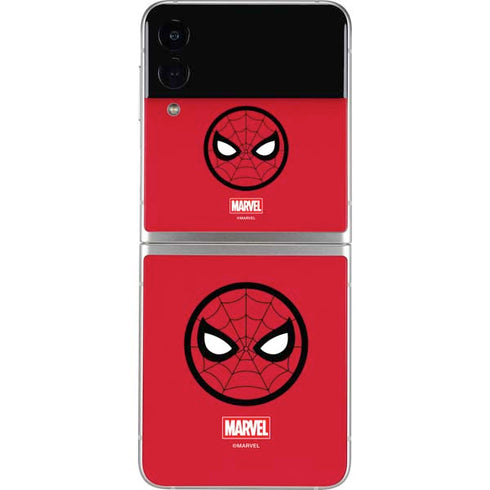 Marvel Spiderman Spiderman Emblem Galaxy Z Flip3 5G Skin