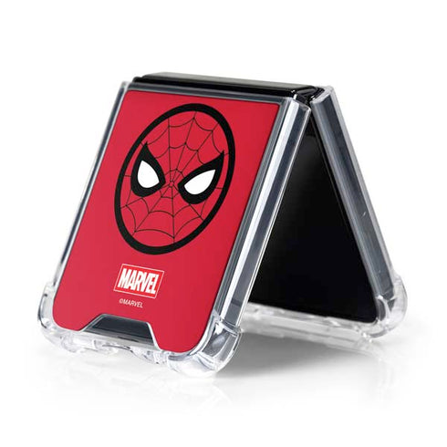 Marvel Spiderman Spiderman Emblem Galaxy Z Flip5 5G Clear Case