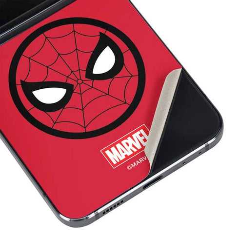 Marvel Spiderman Spiderman Emblem Galaxy Z Flip5 5G Skin